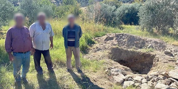 Kuyucak’ta kaçak kazıya suçüstü