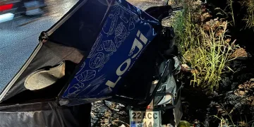 Edirne’de otomobil ile çarpışan motosikletli yaralandı