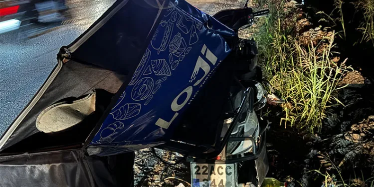 Edirne’de otomobil ile çarpışan motosikletli yaralandı