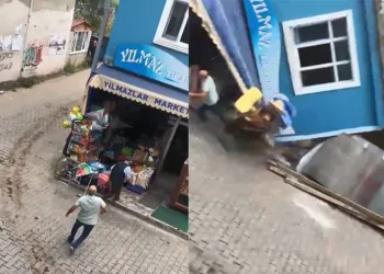 Artvin’in Kemalpaşa ilçesinde tek katlı bina yaşlı adamın üzerine çöktü