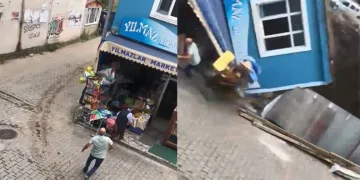 Artvin’in Kemalpaşa ilçesinde tek katlı bina yaşlı adamın üzerine çöktü