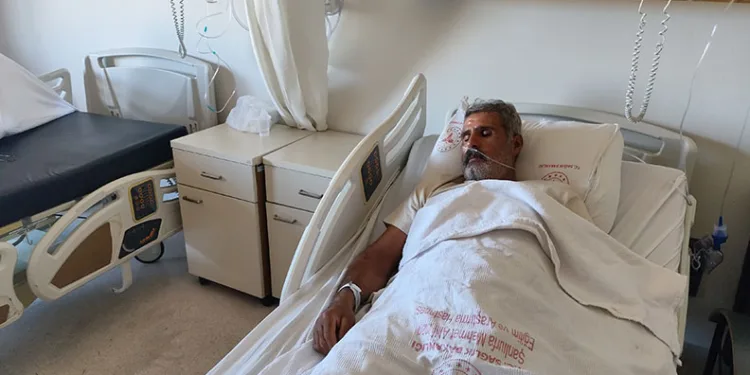Yorgun merminin uykuda isabet ettiği adam ağır yaralandı