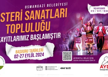 Osmangazi Gösteri Sanatları Topluluğu’nda kayıtlar başladı