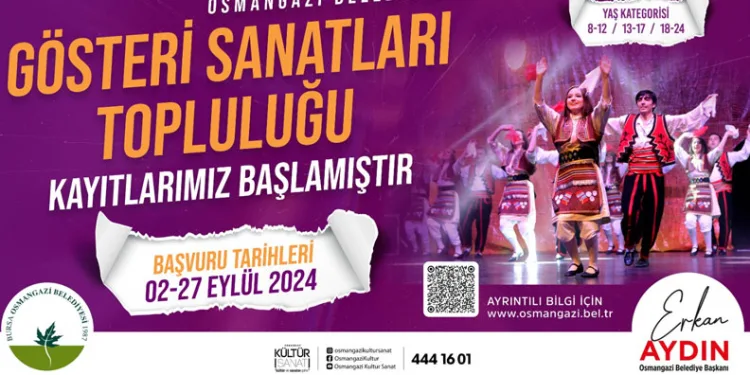 Osmangazi Gösteri Sanatları Topluluğu’nda kayıtlar başladı