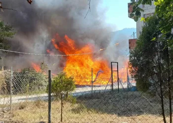 Bursa’da baraka yangını korkuttu