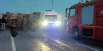 Siirt’te askeri araç devrildi