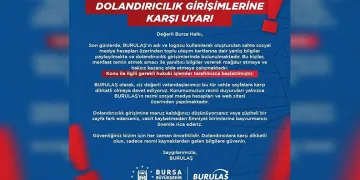 BURULAŞ’tan dolandırıcılık uyarısı