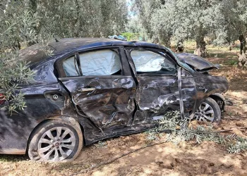 Bursa’da hurdaya dönen araçtan sağ çıktı