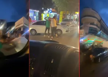 Bursa’da yol verme kavgasında yumruklar konuştu