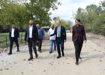 İnegöl’de parke taş kaplamaları tamamlandı