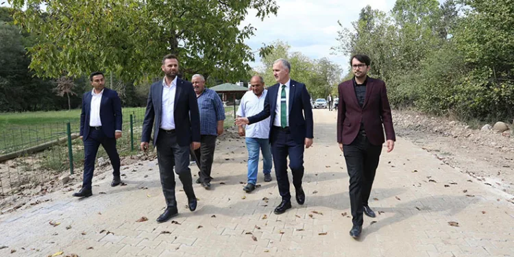 İnegöl’de parke taş kaplamaları tamamlandı