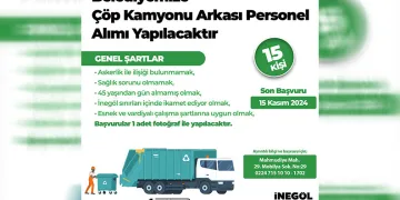 İnegöl Belediyesi temizlik personeli alacak
