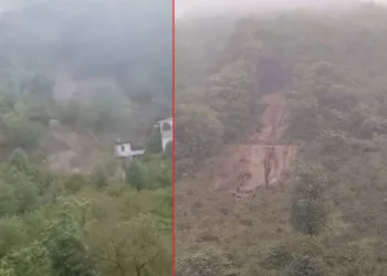 Trabzon’daki heyelanlar kameralara yansıdı