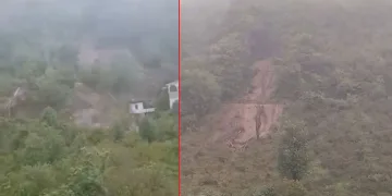 Trabzon’daki heyelanlar kameralara yansıdı