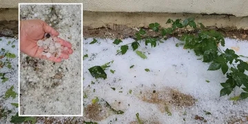 Adıyaman’da dolu yağışı