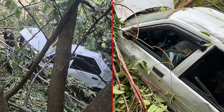 İstanbul’da otomobil uçurumdan uçtu: 1 yaralı
