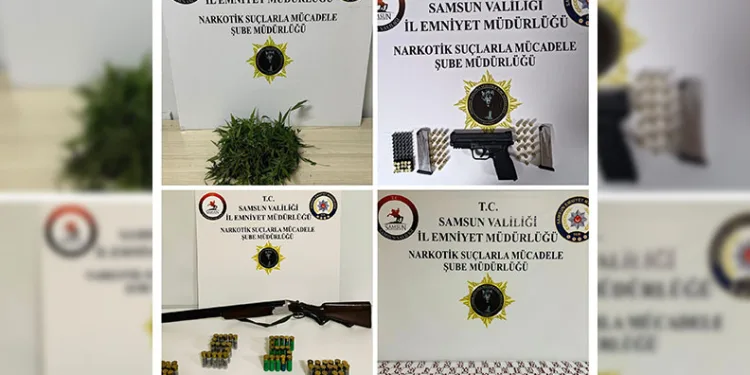 Samsun’da uyuşturucu operasyonu: 4 gözaltı