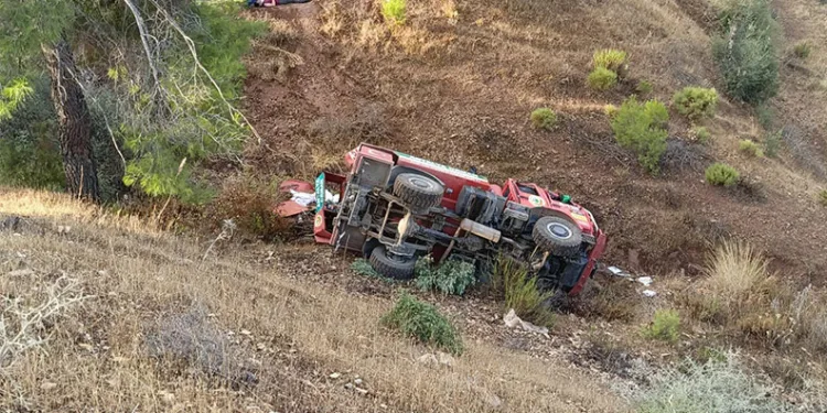 Antalya’da arazöz devrildi, 3 orman işçisi yaralandı