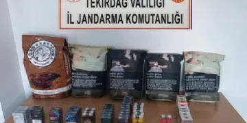 Jandarma Kapaklı’da kaçak tütün ürünleri ele geçirdi