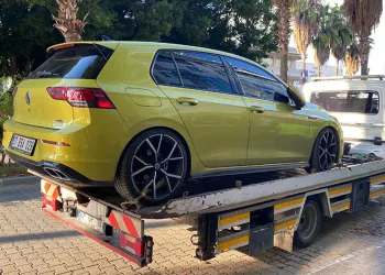 50 bin TL ceza yazıldı, otomobil trafikten men edildi