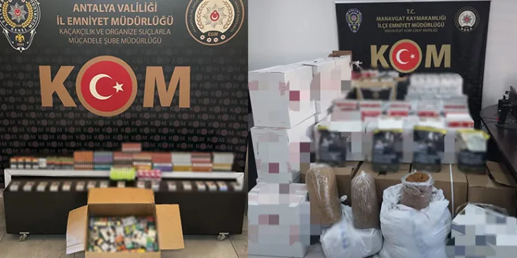 3 ilçede kaçakçılık operasyonu