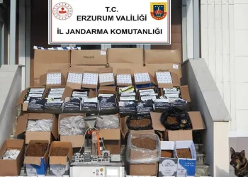 Erzurum’da kaçak sigara operasyonu