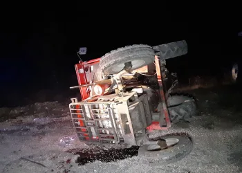 Bolu’da traktör devrildi: 1 yaralı