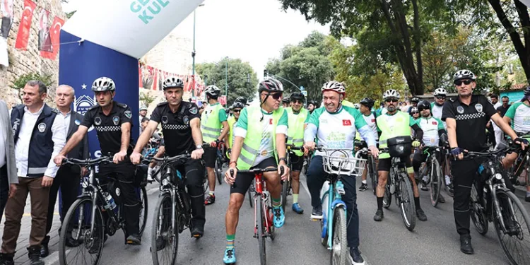 Bursa’da sporseverler, yeşile pedalladı