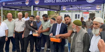 Körfez’de yeni caminin temeli atıldı