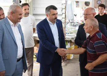 Başkan Yılmaz, Gökdere pazarı esnafıyla buluştu