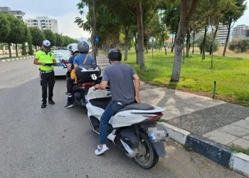 35 motosiklet trafikten men edildi