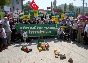 Nilüfer ilçesine yapılmak istenilen taş ocağına tepki