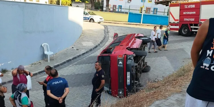 Kamyonet devrildi: 1 yaralı