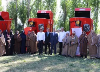 Kadın çiftçilere makine ve ekipman desteği