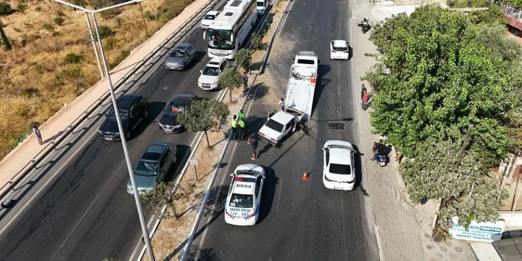 Yarım saat arayla aynı noktada iki kaza