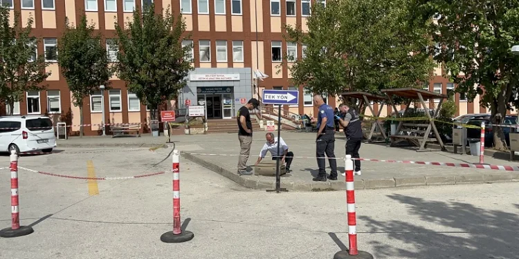 Hastane önünde şüpheli valiz paniği