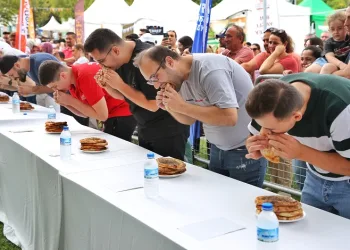 En çok yiyenlerin kazandığı festival