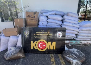 2,5 ton kaçak tütün ele geçirildi