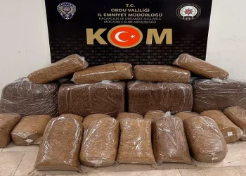 180 kilogram kaçak tütün ele geçirildi
