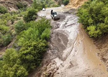 Tunceli’de sağanak yağış heyelana neden oldu