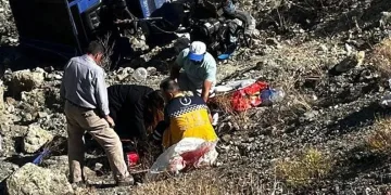 Sivas’ta çapa motoru şarampole yuvarlandı