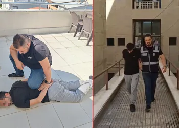 Bursa’da çatıdan çatıya atlayan şüpheliyi polis karşıladı
