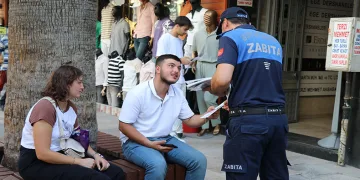 Denizli’nin ilk izmarit timi denetimlerine başladı