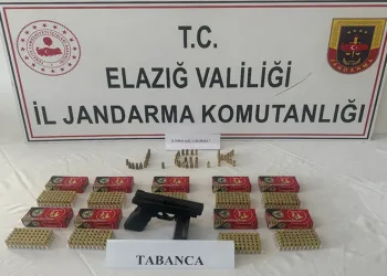 Elazığ’da ruhsatsız tabanca ele geçirildi