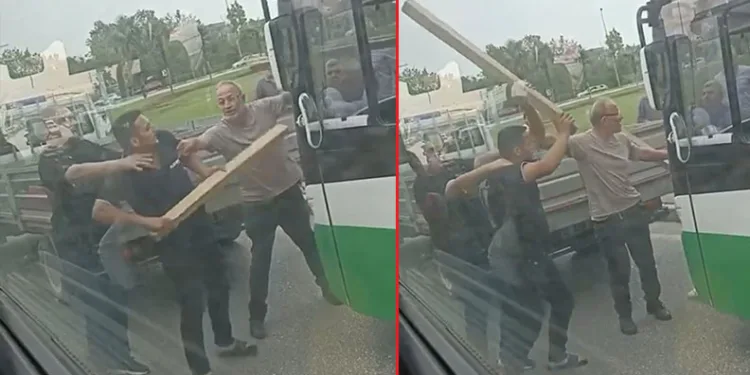 Bursa’da sürücüler kalaslarla birbirine girdi