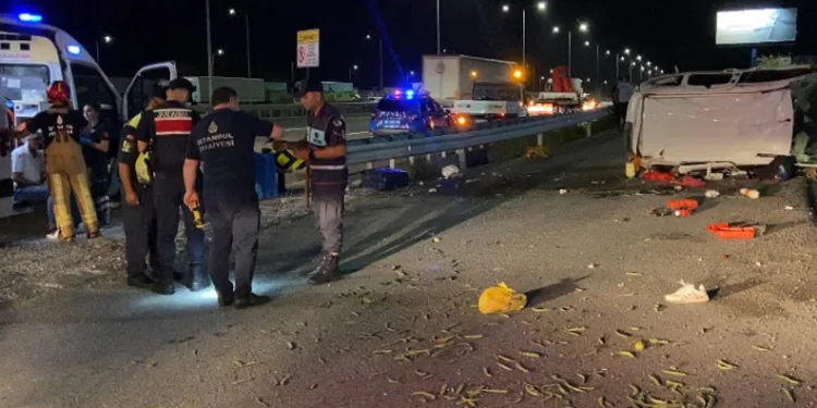 Kuzey Marmara Otoyolu’nda feci kaza