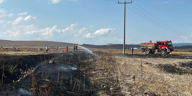Anız yakan şahsa 141 bin lira ceza
