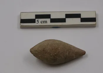 3 bin 400 yıllık kurşundan üretilmiş sapan taşı bulundu