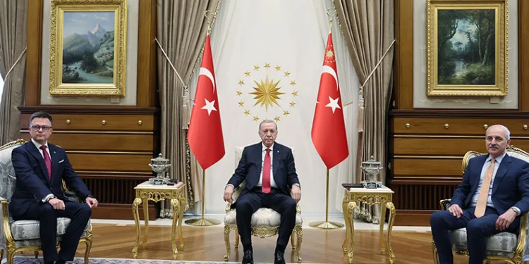 Cumhurbaşkanı Erdoğan, Polonya Meclis Başkanı Holownia’yı kabul etti