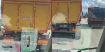 Ambulansa yol vermeyen kamyona 690 lira ceza kesildi